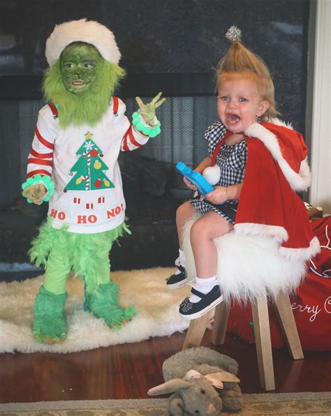 Toddler Grinch And Cindy Lou Who Costume Sibling Costumes Toddler