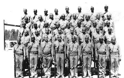 Photo Group Portrait Of African American Us Marines Of 34th Platoon
