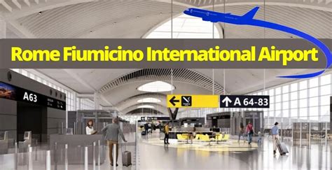 Rome Fiumicino International Airport Terminal Map Lounge Guide
