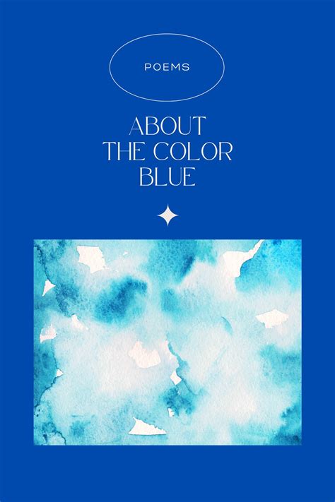 15 Poems About The Color Blue Aestheticpoems
