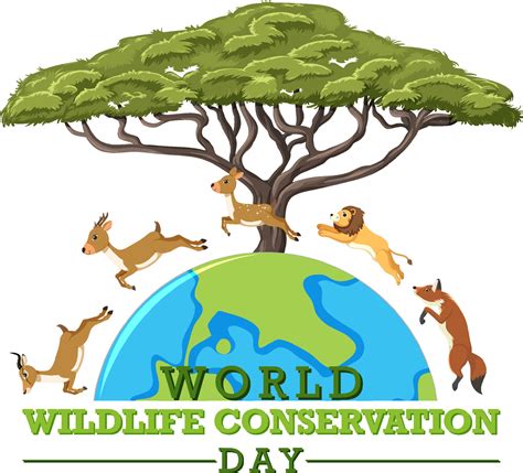 World Wildlife Conservation Day Poster Template 13321317 Vector Art At