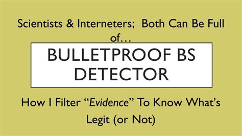 Bulletproof Bs Detector 5 Min Phys Youtube