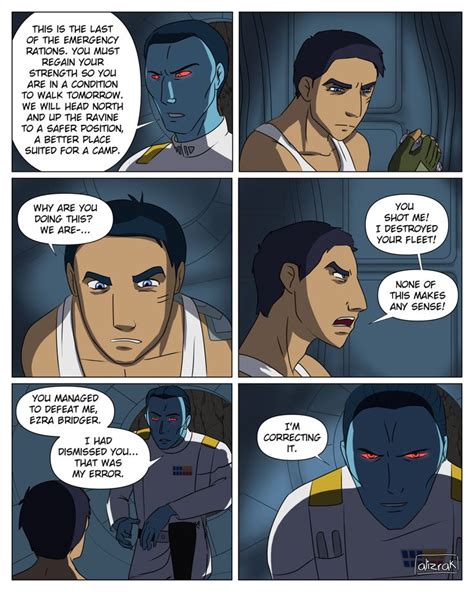 Thrawn And Ezra Bridger In Post Star Wars Rebels Sequel Fanfic Comic In 2021 Star Wars History