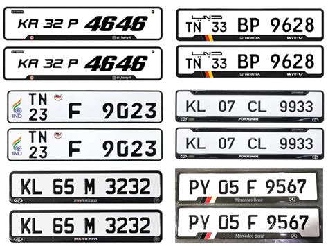 20 Latest And Best Car Number Plate Designs In India 2024