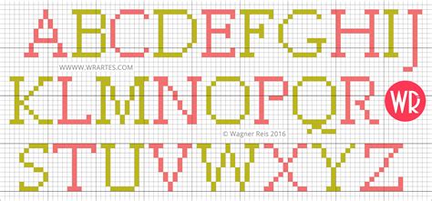 Cross Stitch Letters Cross Stitch Alphabet Crochet Letters Pattern