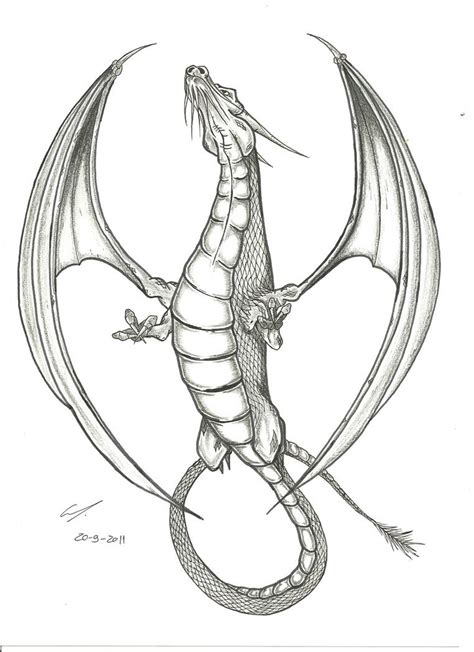 Dragon Tattoo Flash By Edgarvalerio On Deviantart