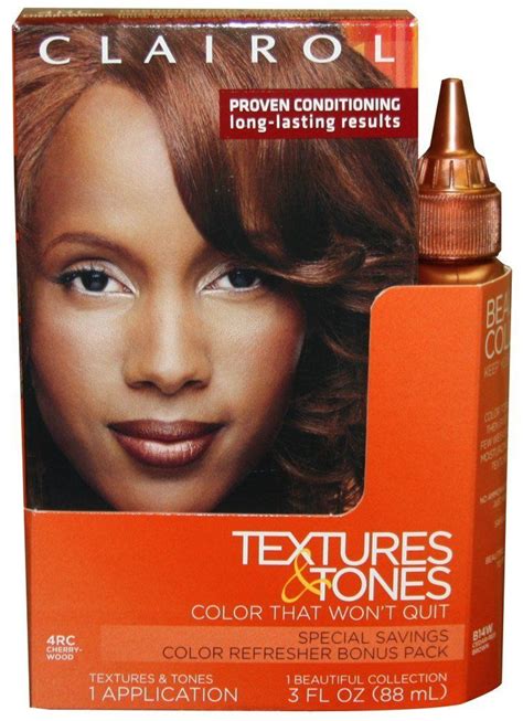 Clairol Textures And Tones Hair Color 4rc Cherrywood 14w Pack Of