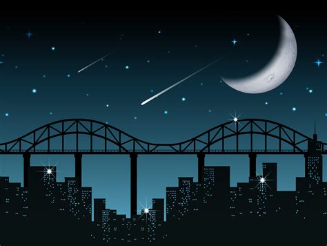 Find the perfect new york city skyline at night stock illustrations from getty images. Silhouette cityscape at night - Download Free Vectors ...