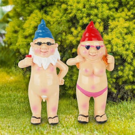 Nude Statuary Garden Gnomes Naughty Naked Funny Gift Statue Decor