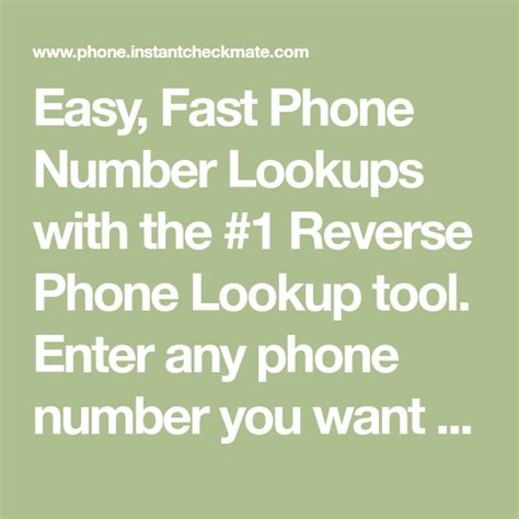 Easy Fast Phone Number Lookups With The 1 Reverse Phone Lookup Tool