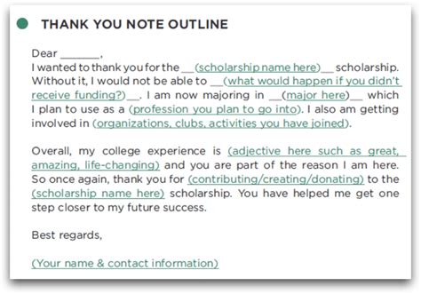 How To Write A Scholarship Thank You Letter The Scholarship System