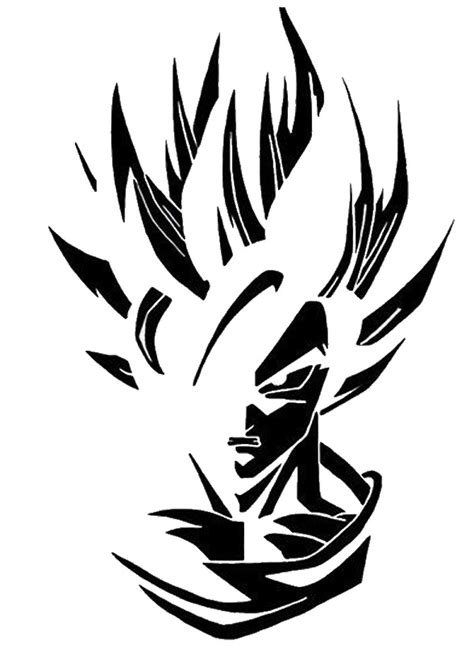 Also includes, dxf file, png image file and svg format file. Dragon Ball Z Super Saiyan Son Goku - Black Pearl Custom ...