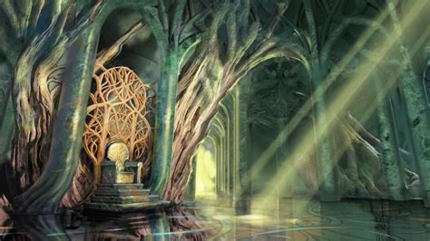 Elven Forest Fantasy Landscape Fantasy City Fantasy Inspiration