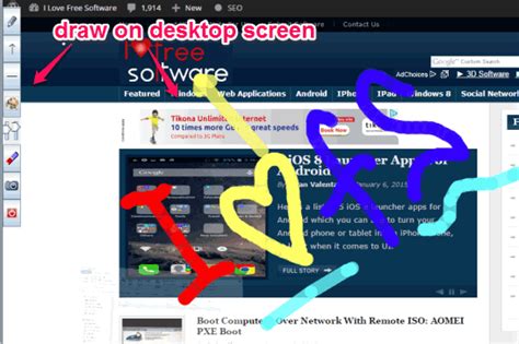 Draw on computer screen software | vizetto. Free Drawing Program To Draw on Screen and Save Drawing
