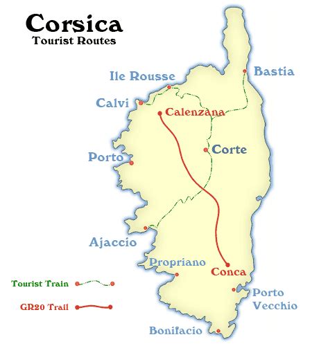 Visiting Corsica Travel Maps And Information