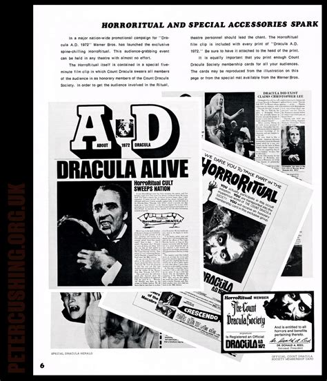 Petercushingblog Blogspot Pcasuk Peter Cushing Dracula Ad