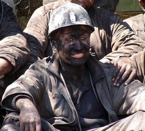 Miner Man One After Work Minerals Coal Mine Hard Labour