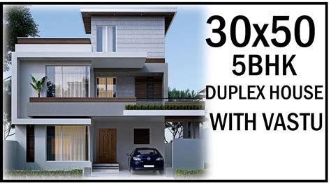 30 0x50 0 House Map 5bhk Duplex House Design With Vastu Gopal