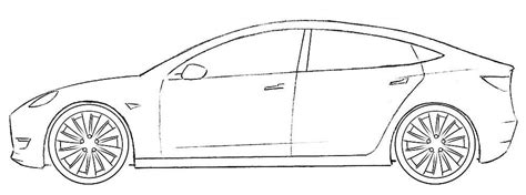 Tesla model s is available in five winsome car color. Tesla Model 3 Coloring Page in 2020 | Tesla model s, Tesla ...