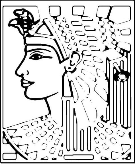 Desenhos de Cleópatra a Rainha do Egito para Colorir e Imprimir ColorirOnline Com