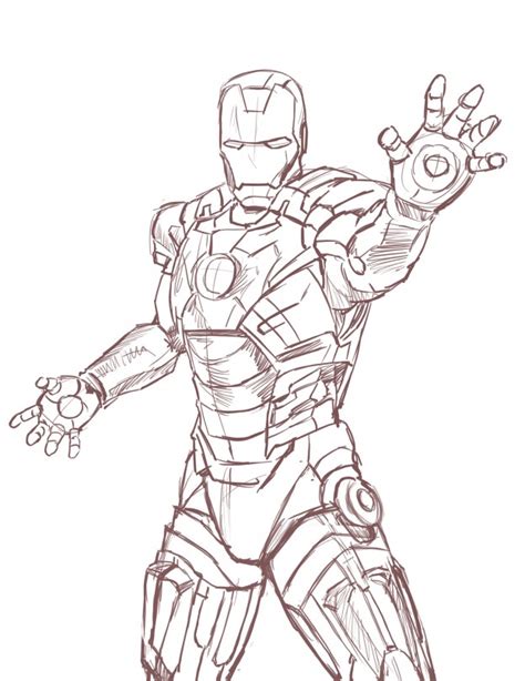 Easy Iron Man Drawing At Getdrawings Free Download