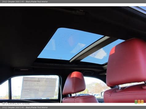 Blackradar Red Interior Sunroof For The 2012 Chrysler 300 S V6