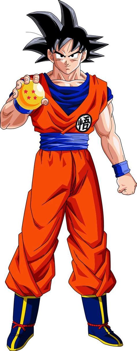 Goku Cuerpo Completo Con Esfera De 4 Estrellas Dragon Ball Super