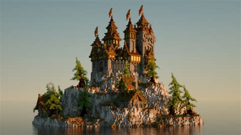 Foxartworks Trial Build Hill Top Castle Minecraft Map
