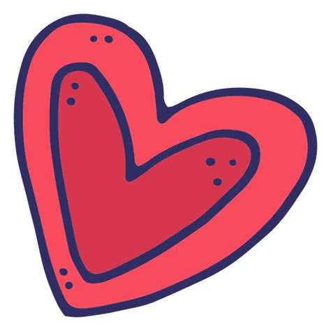 Diseño Png Y Svg De Dibujos Animados De Corazón De Amor Para Camisetas