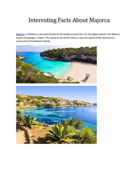 Interesting Facts About Majorca Majorca Best Places To Travel