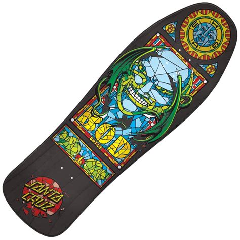 Santa Cruz Skateboards Bod Boyle Stained Glass Black Reissue Skateboard