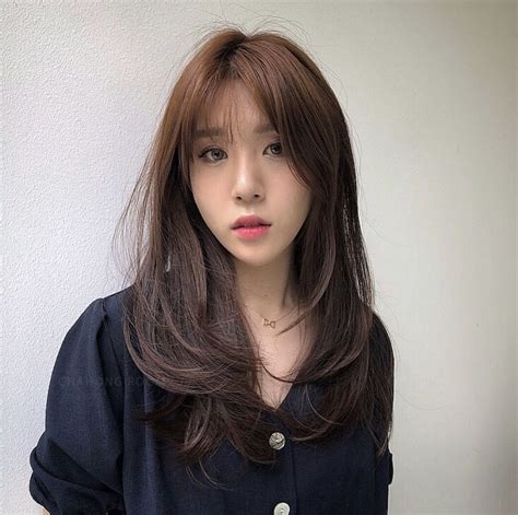 Korean Haircut Long Layered Korean Long Hair - Korean Idol