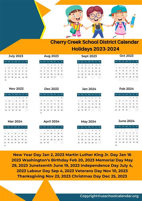 Cherry Creek School District Calendar With Holidays 2023 2024