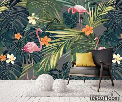 Free Download Nordic Tropical Leaves Wallpaper Wall Murals Idcwp Hl