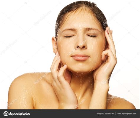 Woman Face With Water Drop Stock Photo Kanareva 151885130