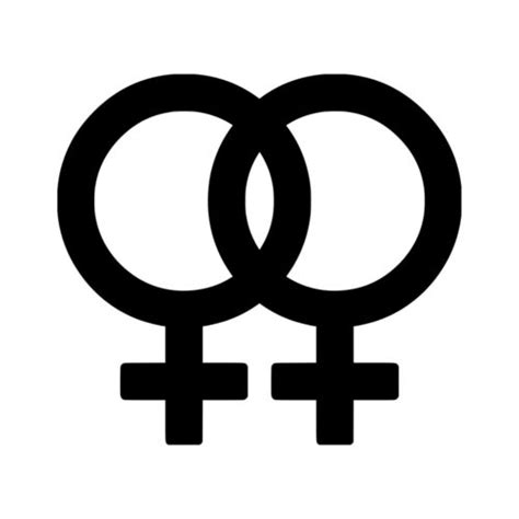 Double Female Gender Symbol Vinyl Sticker Homosexual Gay Lgbtq Die