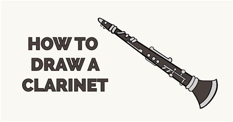 How To Draw A Clarinet Really Easy Drawing Tutorial
