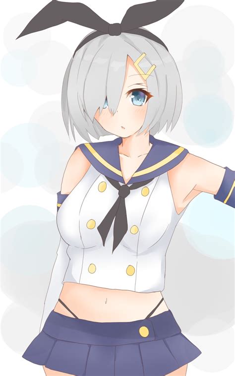 Kiririn Ankade Hamakaze Kancolle Shimakaze Kancolle Kantai Collection Silver Hair Bad