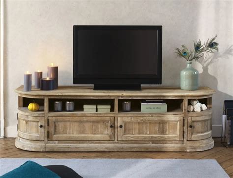 Simple tv stand wood tv cabinet with sliding door pine oak walnut innovative high end 77 inches storage nordic new list special. Recycled Pine 4-Door TV Cabinet Flaubert | Maisons du ...