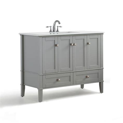 Bathroom vanities without tops can be purchasing specifically from the online stores or direct from our manufacturers. Simpli Home 42 in. W x 21.5 in. D x 34.7 in. H Vanity in ...