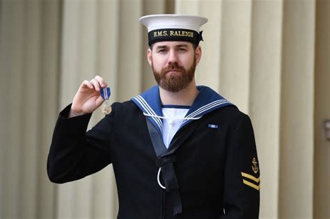 Royal Navy Sailor Receives Queens Medal After Saving 27 Lives