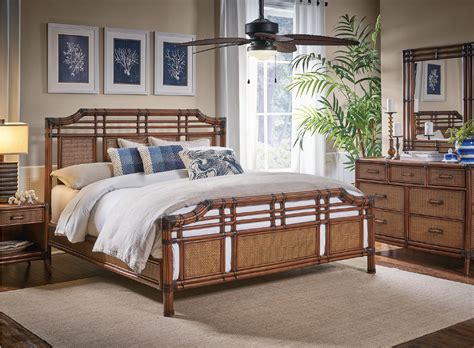 Rated 5.00 out of 5 $ 995.00 $ 748.00 » Palm Cove 6 Piece King Rattan Wicker Bedroom Set Model ...