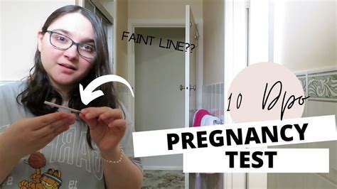 Live Pregnancy Test At 10 Dpo Faint Line On Pregnancy Test Strip