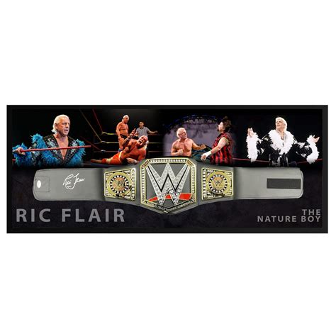 Ric Flair Signed Framed Replica Wwe Title Belt Jsa Hologram