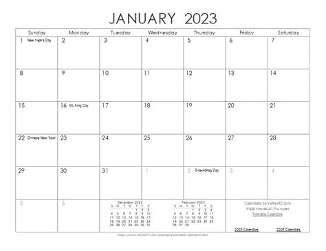 Free Printable Monthly Calendar 2023 Printable Word Searches
