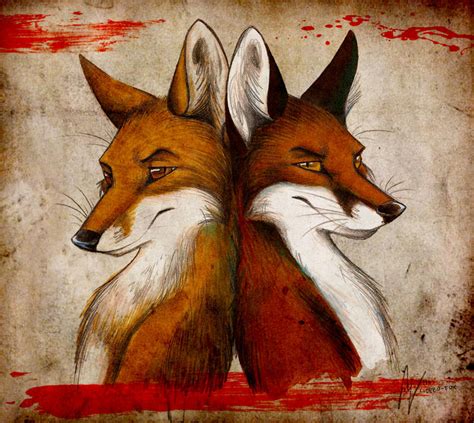 Fox And Fox By Culpeo Fox On Deviantart