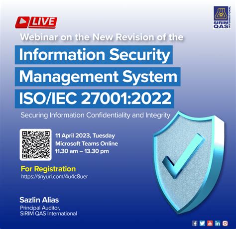 11 April 2023 Webinar On The New Revision Of The Information Security