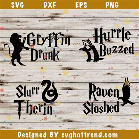 Svg File Drunken Wizarding House Graphics Harry Potter