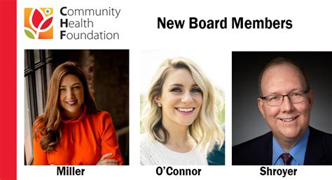 community health foundation announces new board members officers for 2021 2024 community