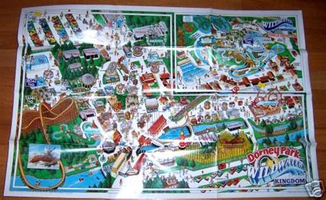 Dorney Park Map Circa 1990 Allentown Pennsylvania 19966030